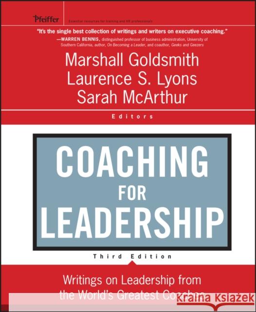 Coaching for Leadership Goldsmith, Marshall 9780470947746 John Wiley & Sons Inc - książka