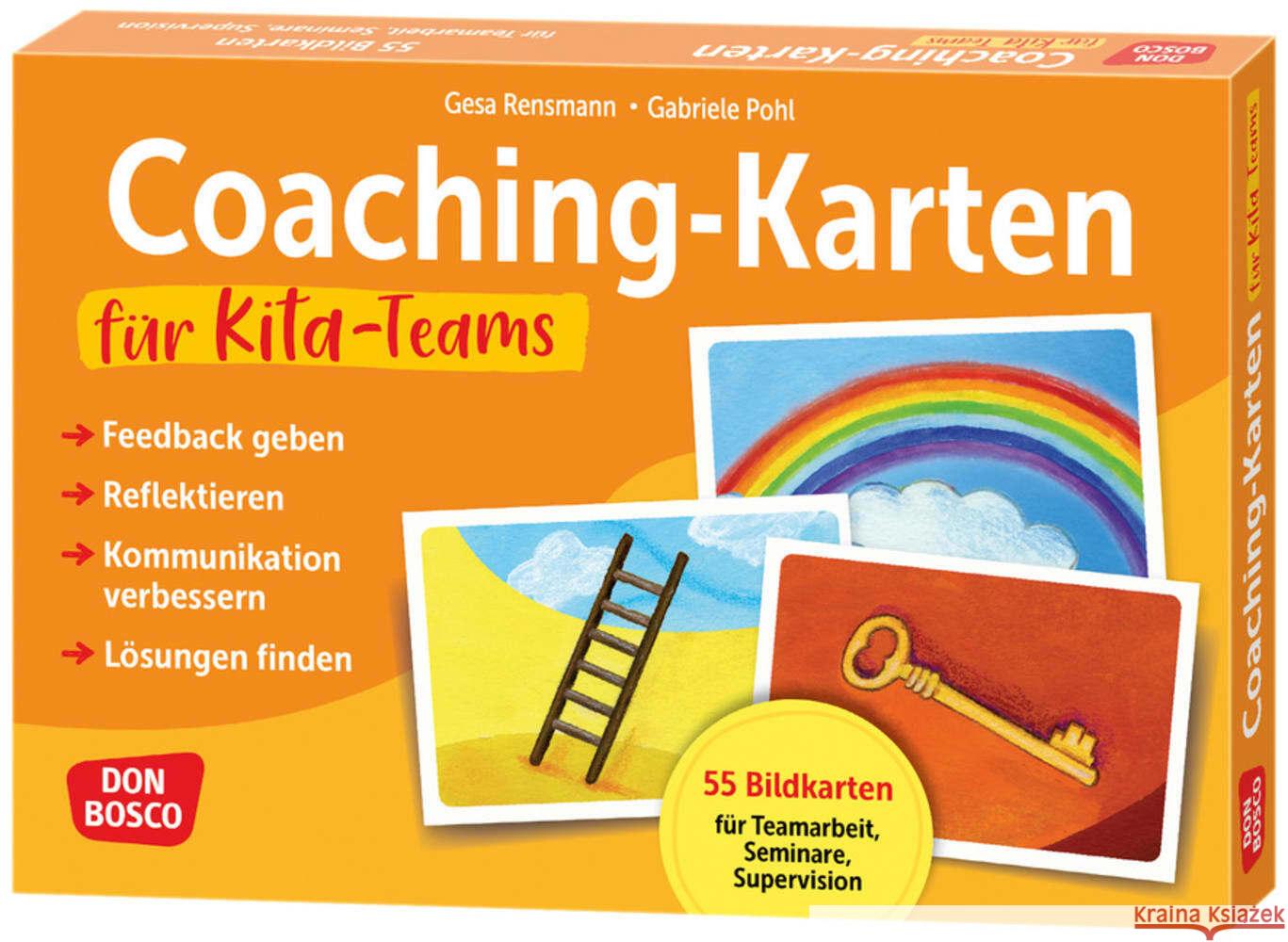 Coaching-Karten für Kita-Teams Rensmann, Gesa 4260694921531 Don Bosco Medien - książka