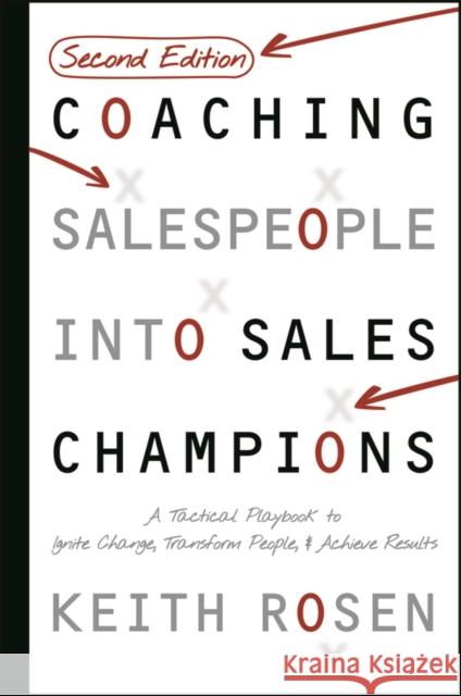 Coaching Salespeople Keith Rosen 9781394375813 Wiley - książka