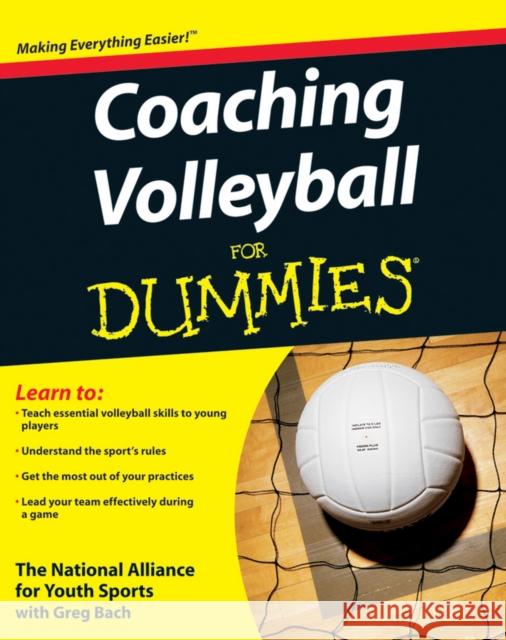 Coaching Volleyball for Dummies The National Alliance for Youth Sports 9780470464694  - książka