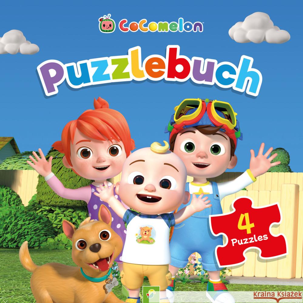 CoComelon Puzzlebuch. Mit 4 Puzzles zu je 12 Teilen Schwager & Steinlein Verlag 9783849932565 Schwager & Steinlein - książka