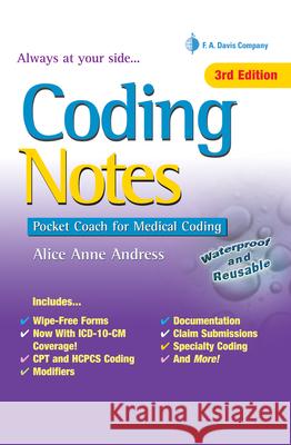 Coding Notes: Pocket Coach for Medical Coding Alice Anne Andress 9780803645608 F. A. Davis Company - książka