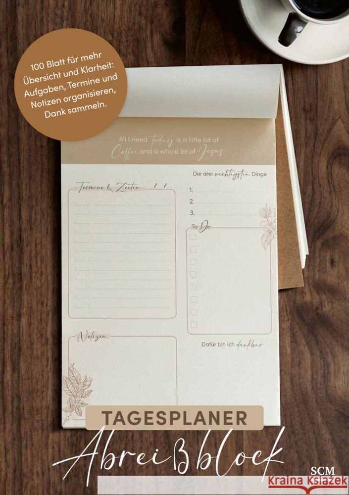 Coffee and Jesus - Tagesplaner Abreißblock  4250330935299 SCM Collection - książka