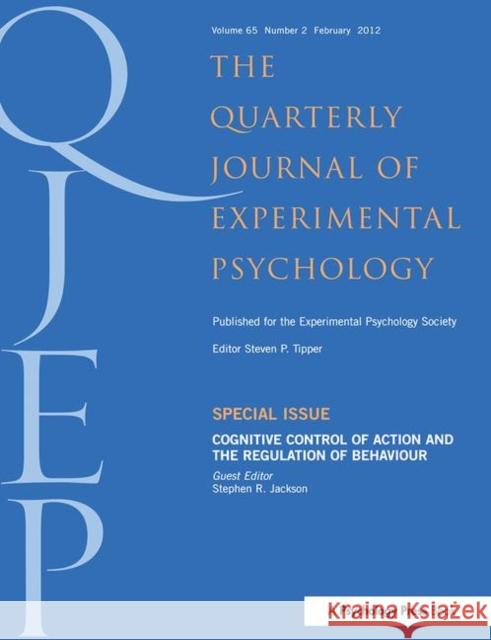 Cognitive Control of Action and the Regulation of Behaviour Stephen Jackson 9781138411593 Routledge - książka