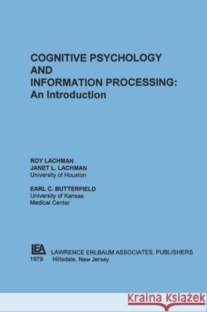 Cognitive Psychology and Information Processing: An Introduction Lachman, R. 9780898591316 Lawrence Erlbaum Associates - książka