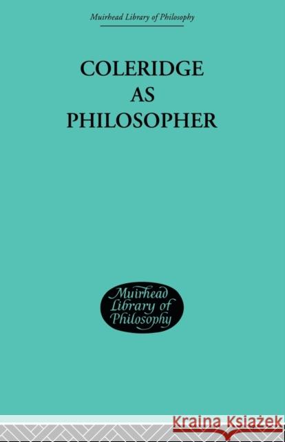 Coleridge as Philosopher Muirhead John H. 9780415846639 Routledge - książka