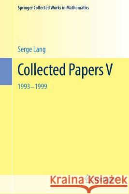 Collected Papers V: 1993-1999 Jorgensen, Jay 9781461461463 Springer - książka