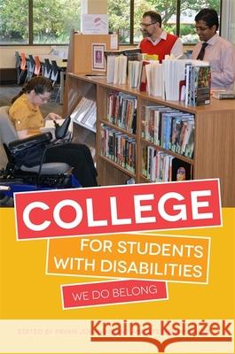 College for Students with Disabilities: We Do Belong Pavan John Antony 9781849057325 JESSICA KINGSLEY PUBLISHERS - książka