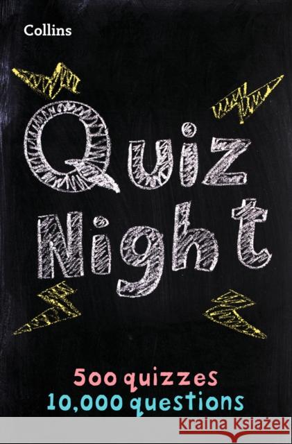 Collins Quiz Night: 10,000 Original Questions in 500 Quizzes Collins Puzzles 9780008290283 HarperCollins Publishers - książka