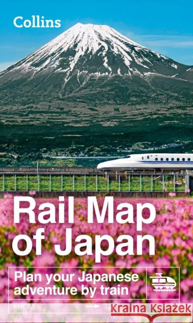 Collins Rail Map of Japan Collins Maps 9780008808242 HarperCollins Publishers - książka