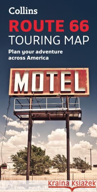 Collins Route 66 Touring Map: Plan Your Adventure Across America Collins Maps 9780008609177 HarperCollins Publishers - książka