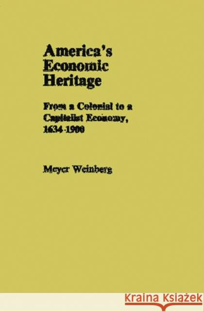 Colonial V1 Meyer Weinberg 9780313241352 Greenwood Press - książka