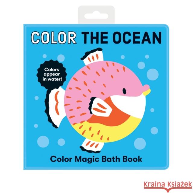 Color the Ocean Color Magic Bath Book Mudpuppy 9780735365230 Galison - książka