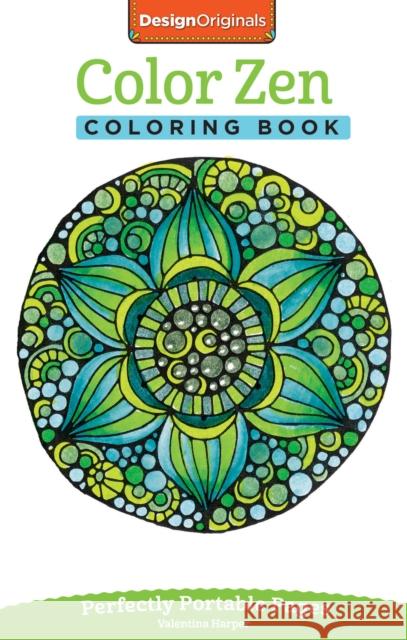 Color Zen Coloring Book: Perfectly Portable Pages Valentina Harper 9781497200326 Design Originals - książka