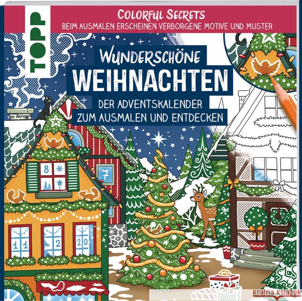 Colorful Secrets - Wunderschöne Weihnachten (Ausmalen auf Zauberpapier) Pitz, Natascha 9783735880581 Frech - książka