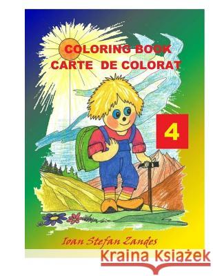 Coloring Book 4 Ioan Stefan Zandes 9781986869355 Createspace Independent Publishing Platform - książka