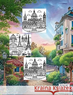 Coloring Paris: A Culinary and Architectural Journey Natali Dumna 9782487734098 Coloring Book - książka