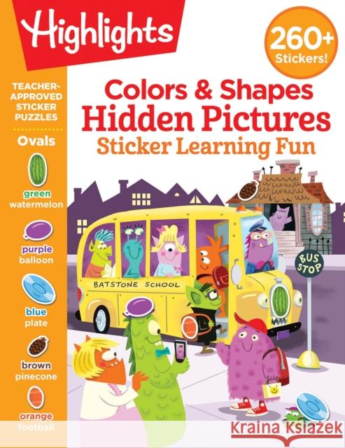 Colors & Shapes Hidden Pictures Sticker Learning Fun Highlights Learning 9781644724453 Highlights Learning - książka