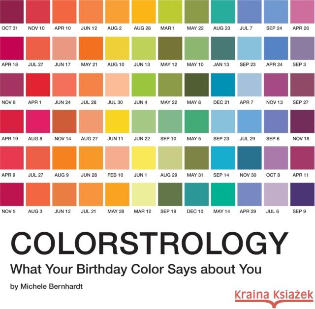 Colorstrology: What Your Birthday Color Says about You Bernhardt, Michele 9781594746918 Quirk Books - książka
