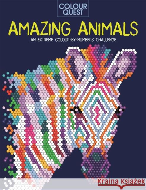 Colour Quest®: Amazing Animals: An Extreme Colour by Numbers Challenge  9781789292855 Michael O'Mara Books Ltd - książka