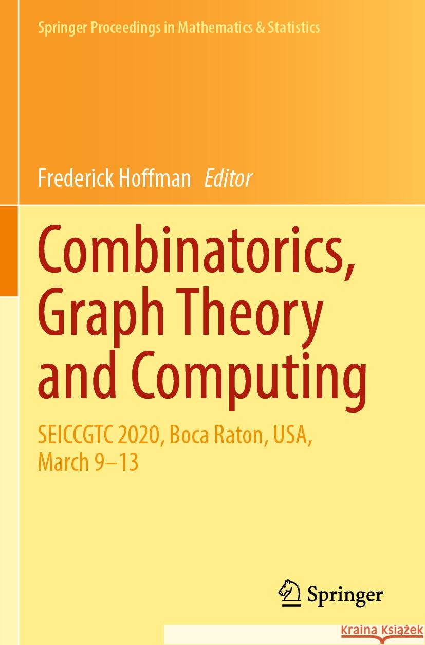 Combinatorics, Graph Theory and Computing  9783031053771 Springer International Publishing - książka