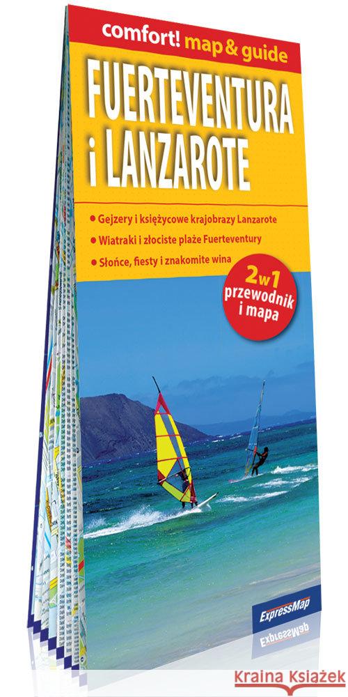 Comfort! map&guide Fuerteventura i Lanzarote 2w1  9788380468245 ExpressMap - książka