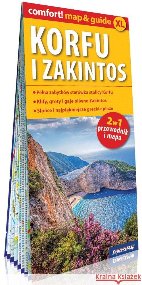 Comfort! map&guide XL Korfu i Zakintos 2w1 w.2020 Jabłoński Piotr 9788380469945 ExpressMap - książka
