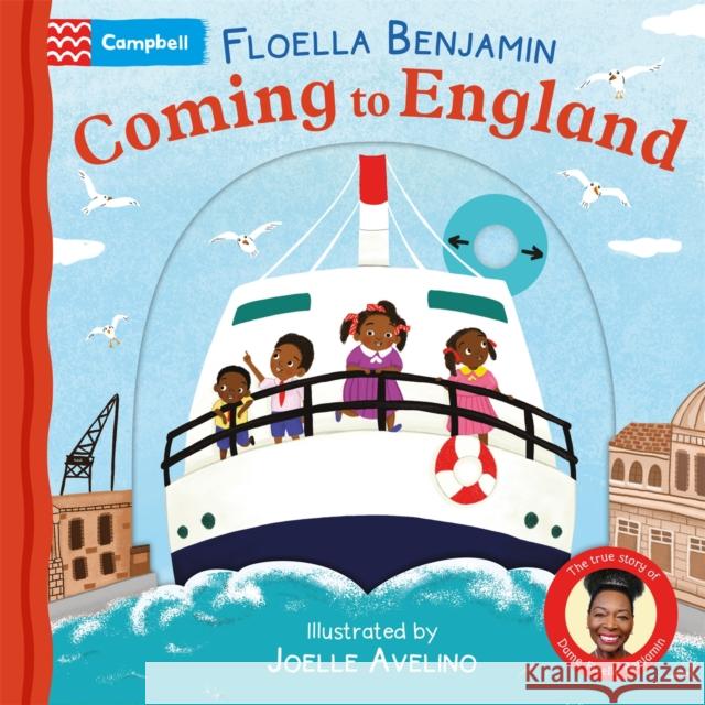 Coming to England: A Push, Pull, Slide Book Floella Benjamin 9781035056224 Pan Macmillan - książka