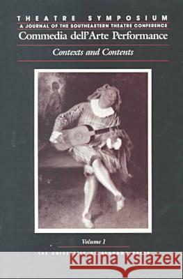 Commedia Dell' Arte Performance HILL Philip G. Hill  9780817309329 The University of Alabama Press - książka