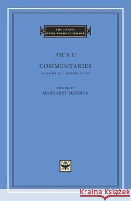 Commentaries Pius II 9780674058385 Harvard University Press - książka