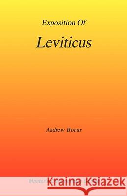 Commentary on Leviticus Andrew A. Bonar 9781589600768 Sovereign Grace Publishers - książka