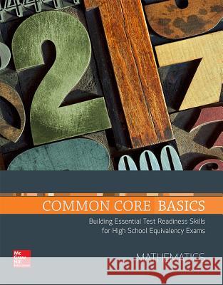 Common Core Basics, Mathematics Core Subject Module  9780076575190 McGraw-Hill/Contemporary - książka