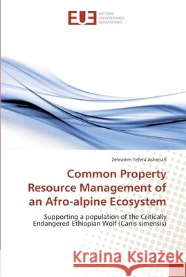 Common Property Resource Management of an Afro-alpine Ecosystem Ashenafi, Zelealem Tefera 9786202280686 Éditions universitaires européennes - książka