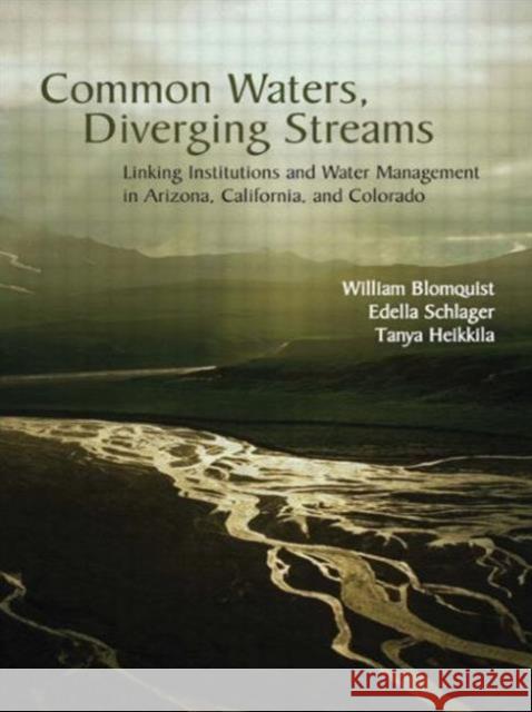 Common Waters, Diverging Streams: Linking Institutions and Water Management in Arizona, California, and Colorado Blomquist, William 9781891853869 Johns Hopkins University Press - książka