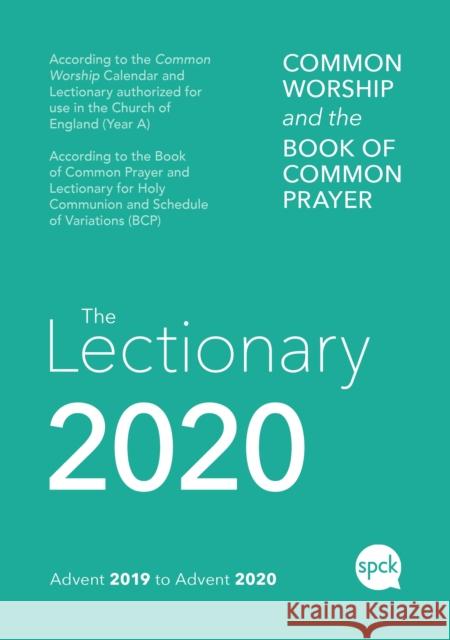 Common Worship Lectionary 2020 Spck 9780281080991 SPCK Publishing - książka