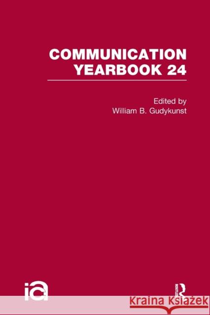 Communication Yearbook 24 William Gudykunst 9781032243207 Routledge - książka