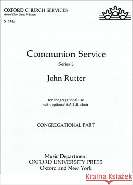 Communion Service (ASB Rite A/RC ICEL text)  9780193516397 Oxford University Press - książka