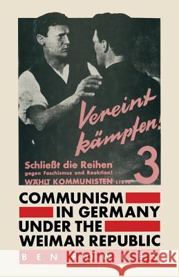 Communism in Germany Under the Weimar Republic Ben Fowkes 9780333272718 Palgrave MacMillan - książka