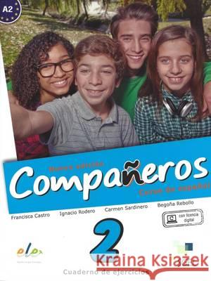 Companeros 2 ćwiczenia + licencia digital  9788497789103 SGEL-Educacion - książka