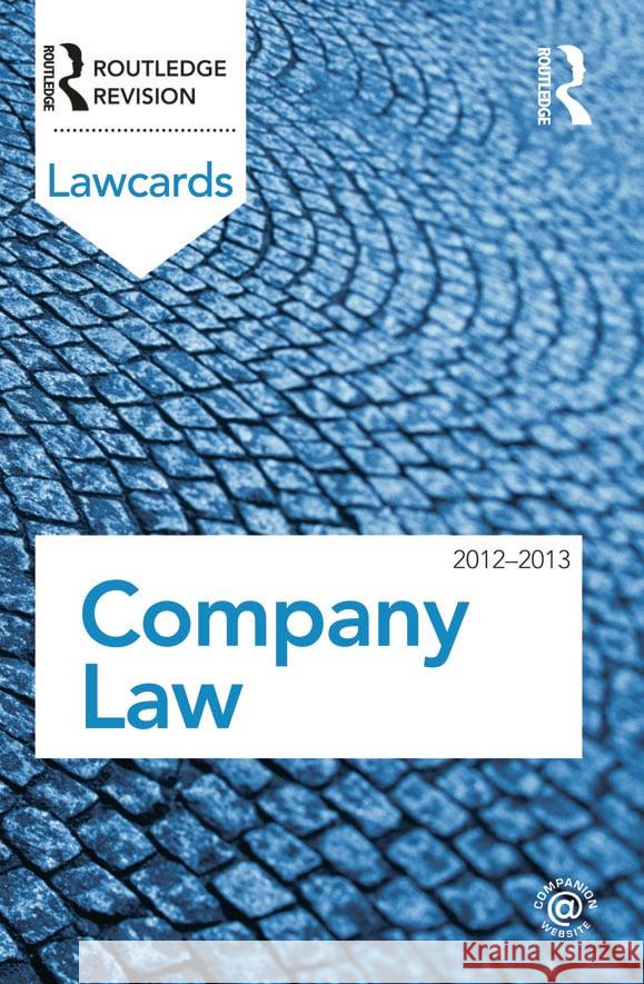 Company Law Routledge 9780415683302  - książka