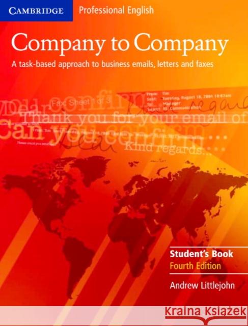 Company to Company Student's Book Andrew Littlejohn 9780521609753 Cambridge University Press - książka