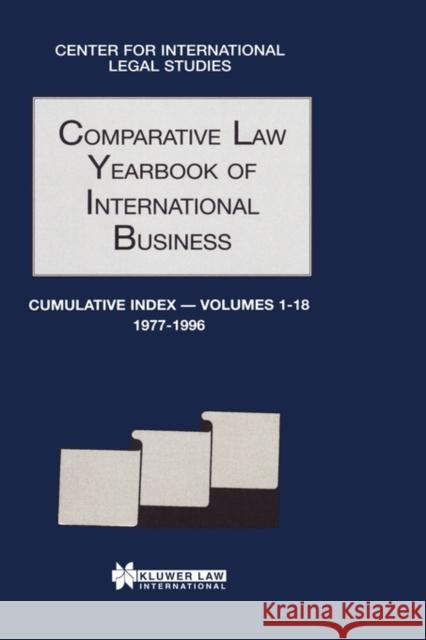 Comparative Law Yearbook of International Business Cumulative Index Dennis Campbell 9789041107473 Kluwer Law International - książka