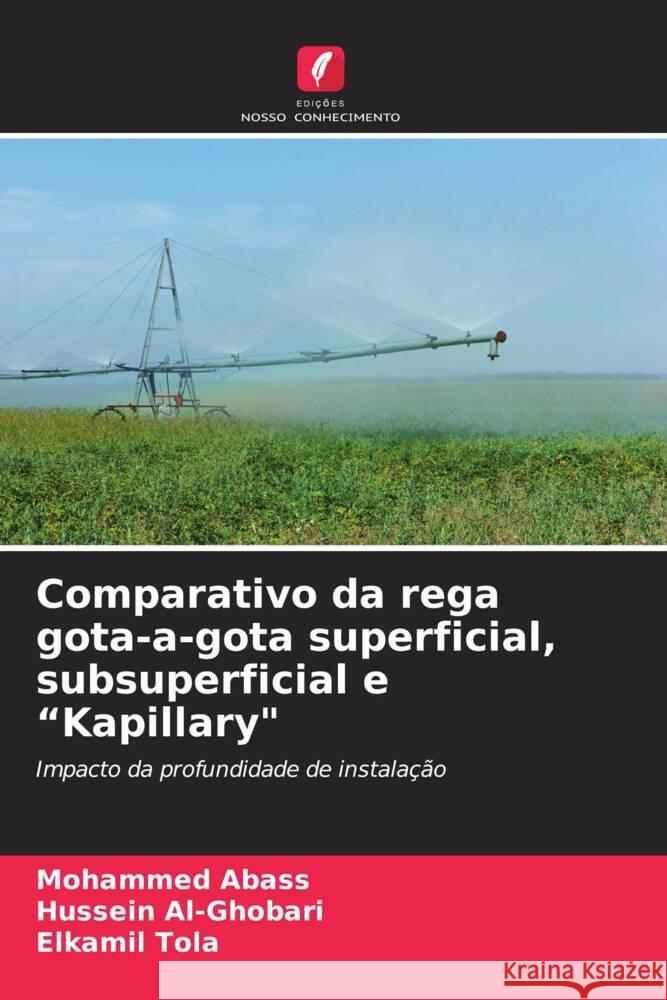 Comparativo da rega gota-a-gota superficial, subsuperficial e 