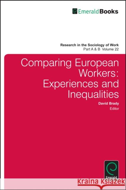 Comparing European Workers David Brady 9781780521282  - książka