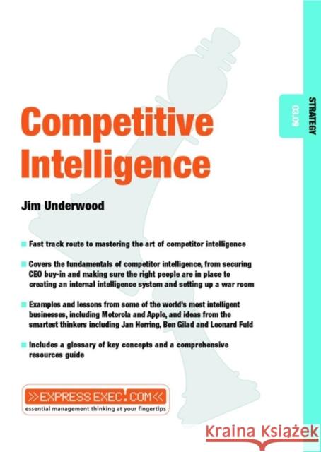 Competitive Intelligence: Strategy 03.09 Underwood, Jim 9781841122267 JOHN WILEY AND SONS LTD - książka