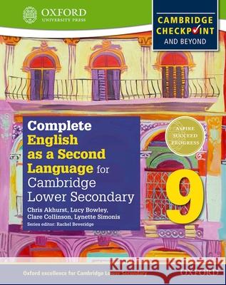 Complete English as a Second Language for Cambridge Secondary 1 Student Book 9 & CD Chris Akhurst Lucy Bowley Clare Collinson 9780198378143 Oxford University Press - książka
