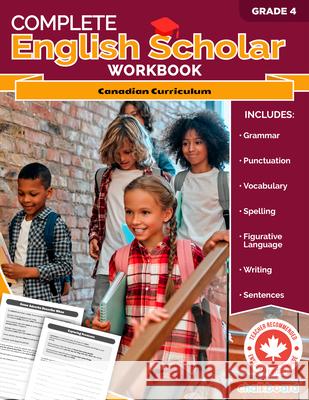 Complete English Scholar Grade 4 Cassie Hatt 9781771058667 Chalkboard Publishing - książka