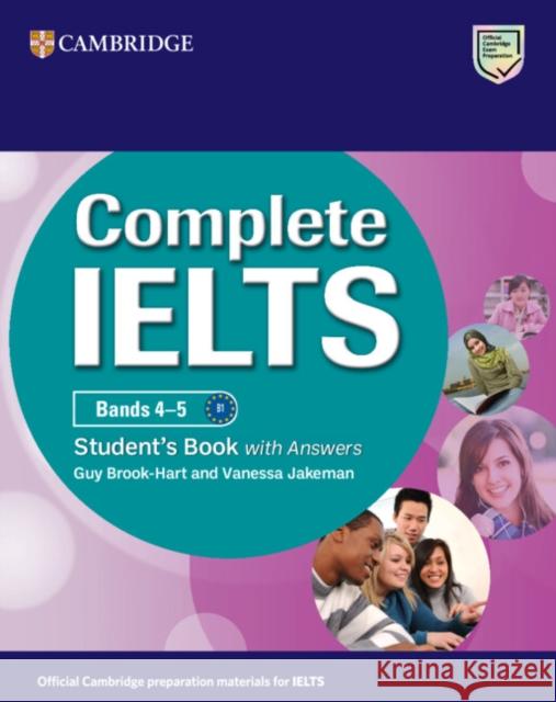 Complete IELTS Bands 4–5 Student's Book with Answers Vanessa Jakeman 9781009683623 Cambridge University Press - książka