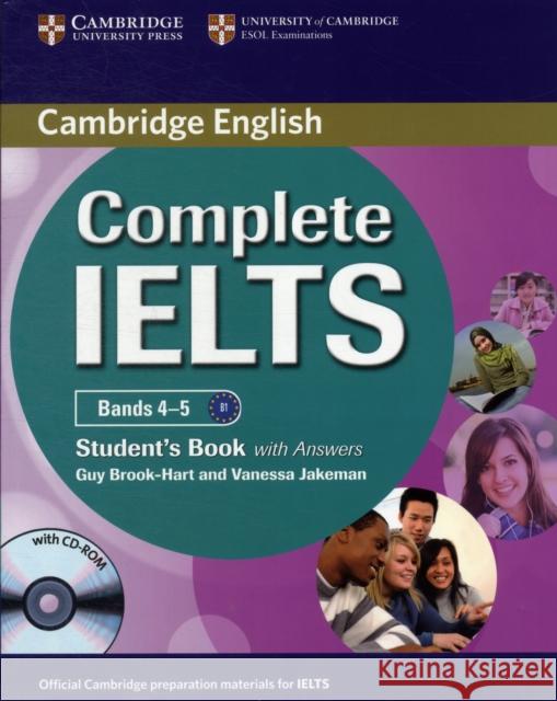 Complete IELTS Bands 4–5 Student's Book with Answers with CD-ROM Vanessa Jakeman 9780521179560 Cambridge University Press - książka