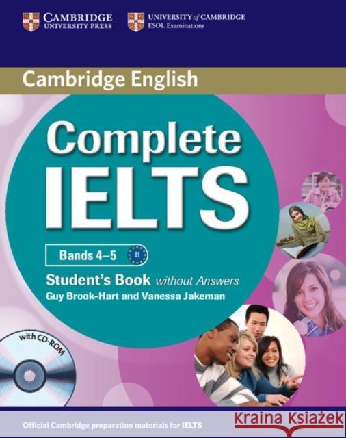 Complete IELTS Bands 4–5 Student's Book without Answers with CD-ROM Vanessa Jakeman 9780521179577 Cambridge University Press - książka